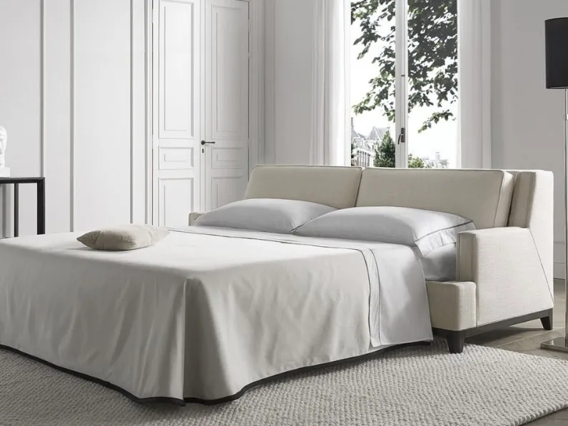Divano letto lineare in tessuto Ritz di Tosconova