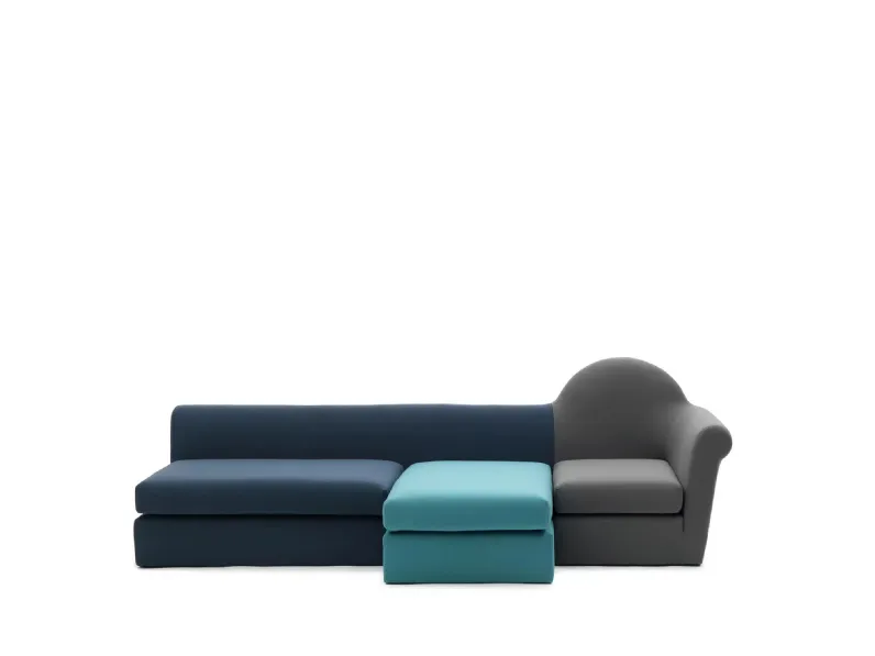 Divano Transformer con penisola di Campeggi