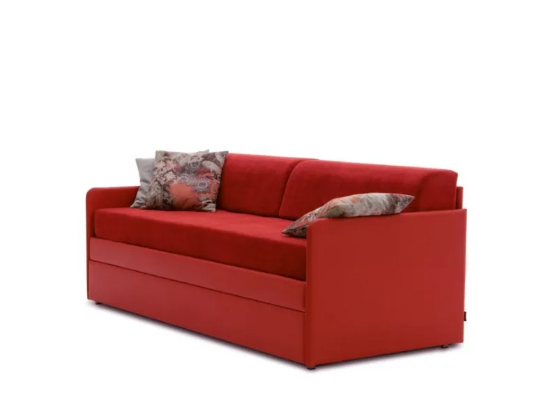 Divano letto lineare in tessuto Duplex di Confort Line