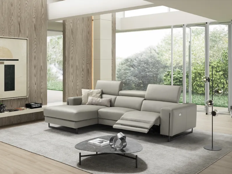 Divano relax con penisola Valencia di Sofangel