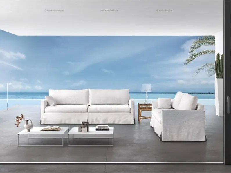 Divano lineare in tessuto Soul di Ventura