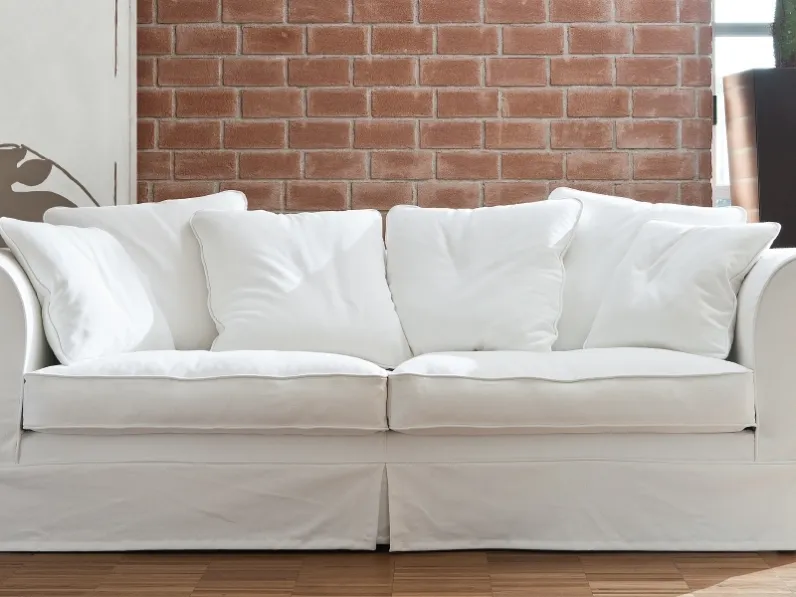 Divano lineare in tessuto St Kitts di Ventura