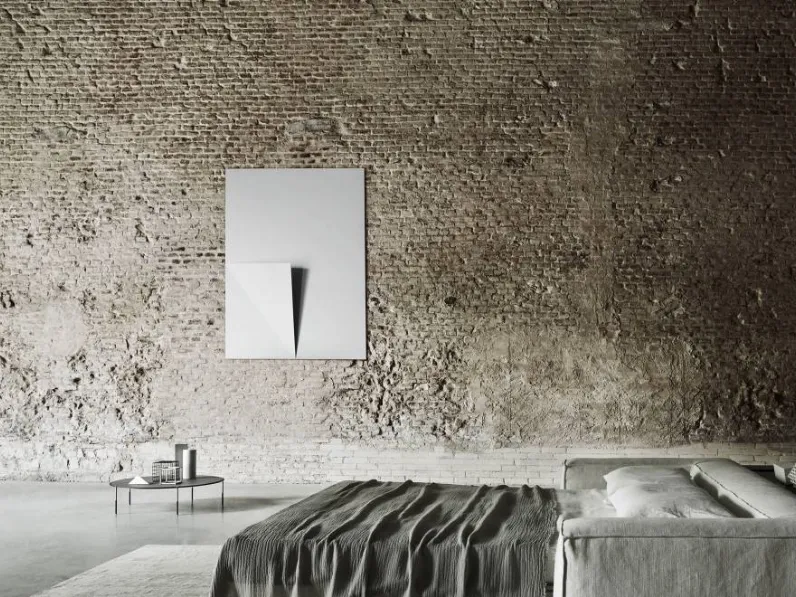 Divano letto aperto NeoWall Sofa Bed in tessuto di Living Divani