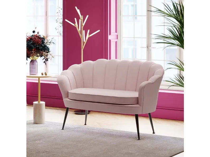 Divano lineare in tessuto Water Lily di Kare Design