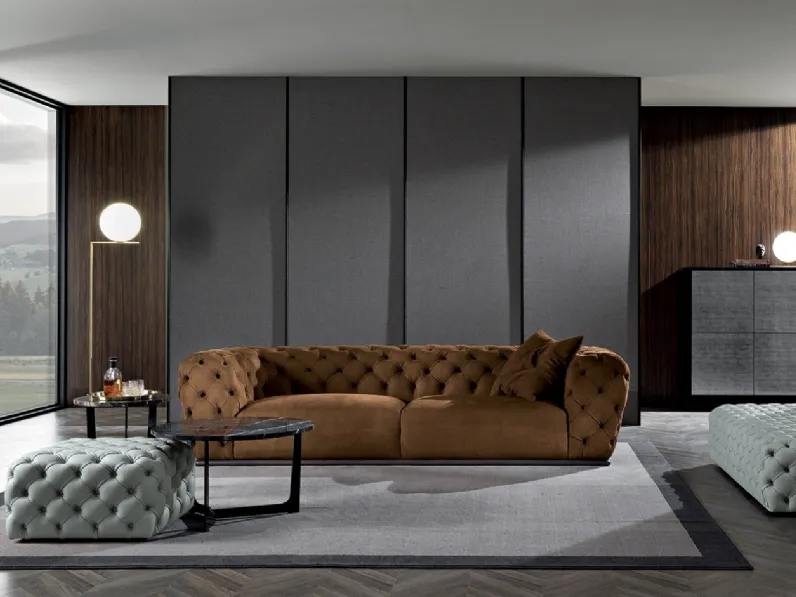 Divano lineare Winchester di Albani