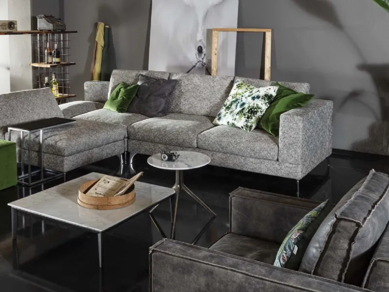 Divano angolare in tessuto Wind di Flexstyle