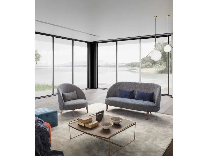 Divano lineare a due posti Woody di Musa Italia