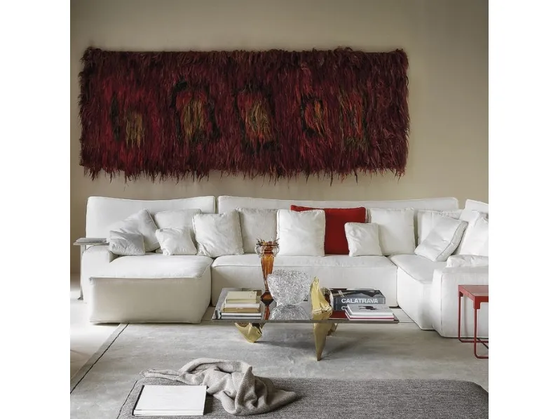 Divano con penisola Wow di Driade