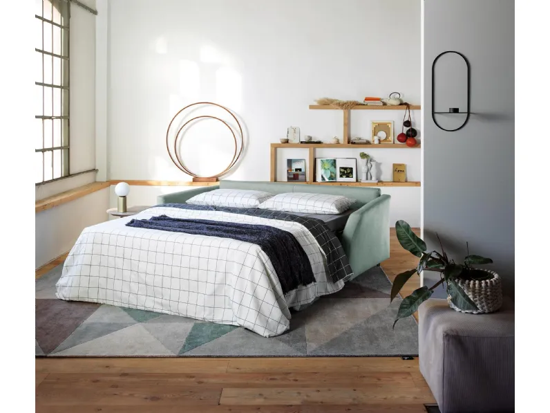 Divano letto lineare York di Spagnol Salotti