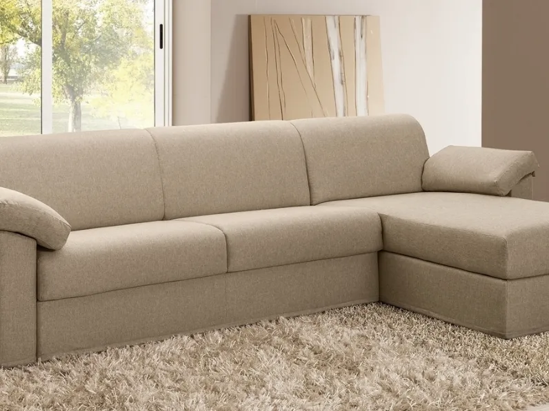 Divano Letto Happy con penisola di ZG Mobili