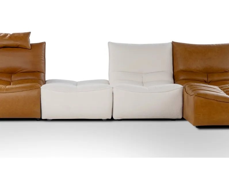 Divano relax in pelle Zip di Calia