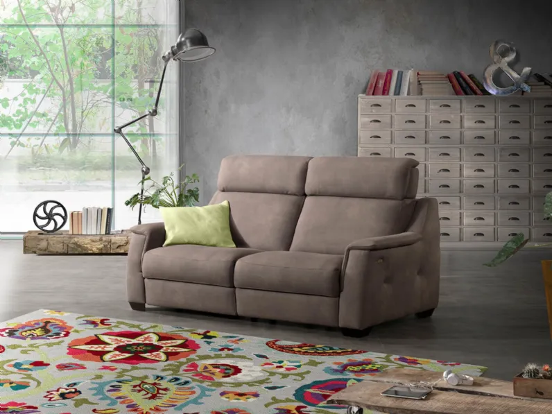 Divano Letto relax classico lineare in tessuto Zoe di Vitarelax