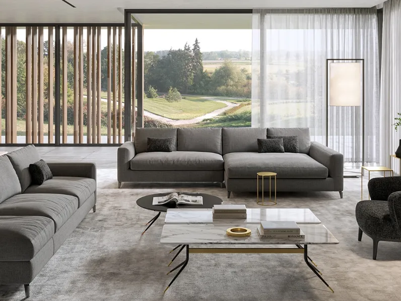 Divano con penisola Zone Comfort di Vibieffe