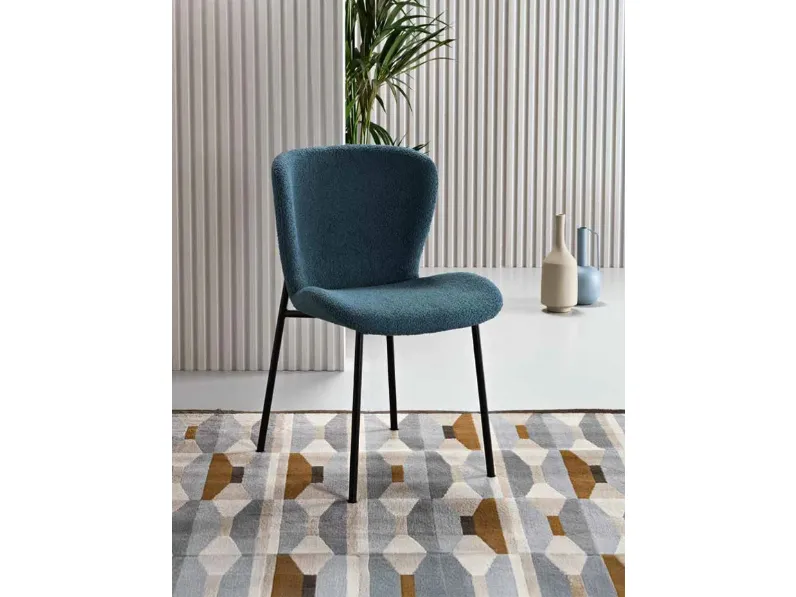 Sedia Abram in tessuto imbottito di Capodarte