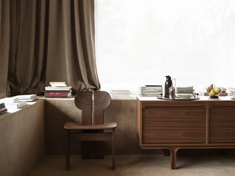 Sedia Africa in legno di Tacchini