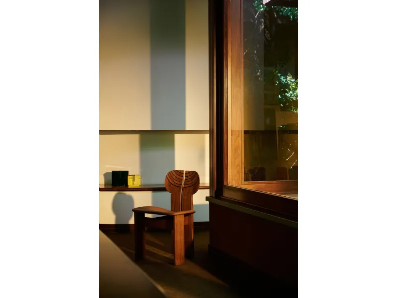 Sedia Africa in legno di Tacchini