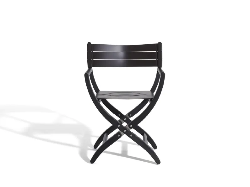 Sedia da regista pieghevole Almayer in massello di frassino di De Padova