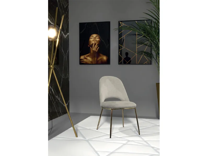 Sedia Ambra in vellutino di Abitare Interior