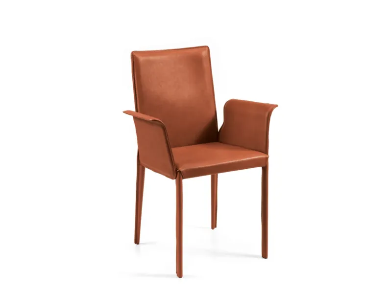 Sedia Anemone Bassa di Julia Arredo Cuoio