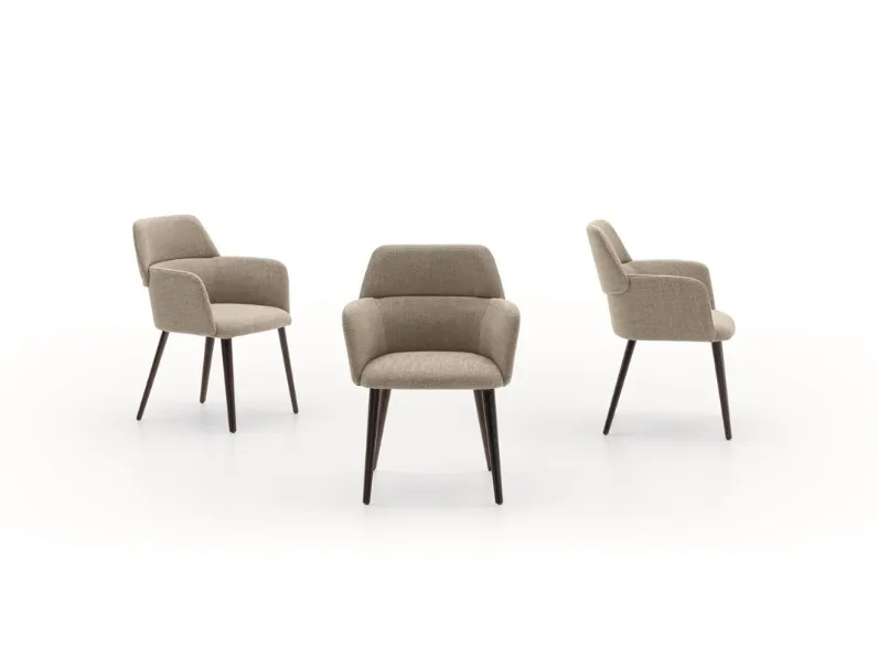 Sedia Archie in tessuto imbottito di Ditre Italia