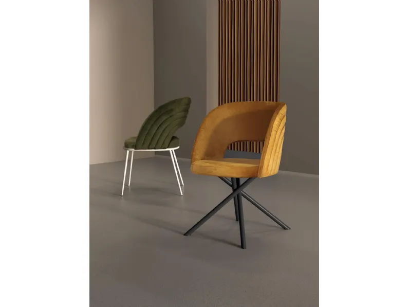 Sedia imbottita Aston di Abitare Interior