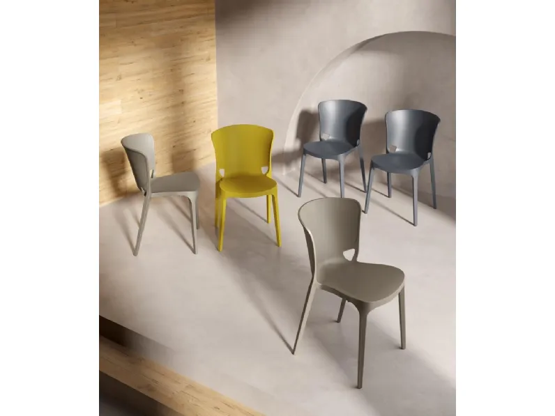 Sedia impilabile Aura di MaxHome