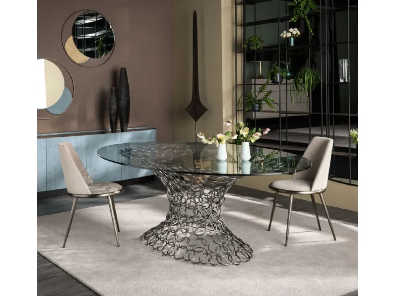 Sedia in tessuto Aurora Imbottita di Cantori