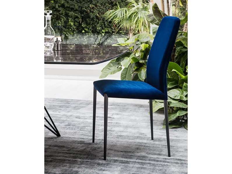 Sedia alta senza braccioli Aurora di Riflessi