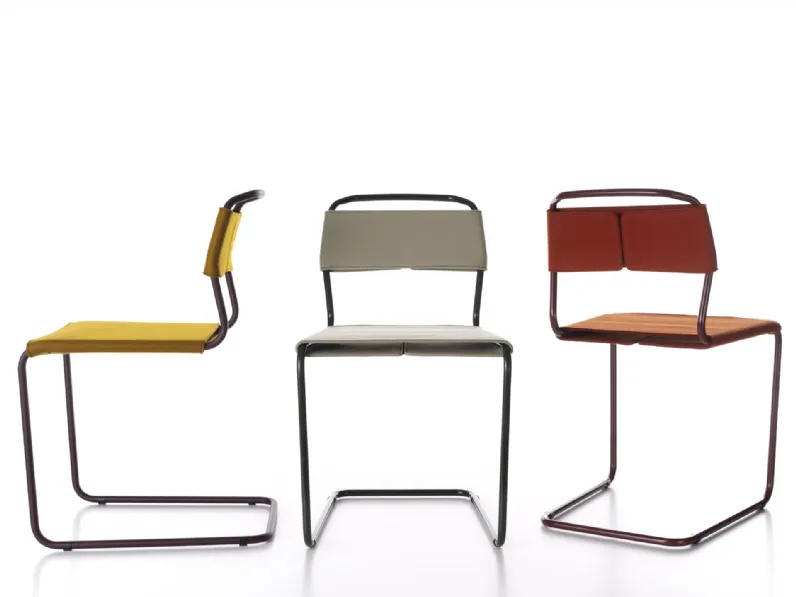 Sedia in feltro e acciaio B-kini di Alias