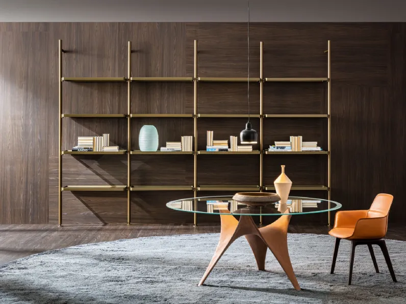 Sedia Barbican in Cuoio rigenerato di Molteni & C