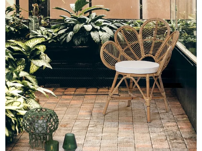 Sedia Flores in rattan di Bizzotto