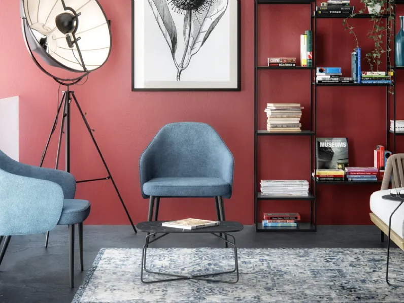 Sedia in tessuto con braccioli Bombo PTW di Ambiance Italia