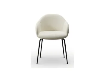 La sedia imbottita Bon Bon di Zamagna unisce comfort e design elegante.