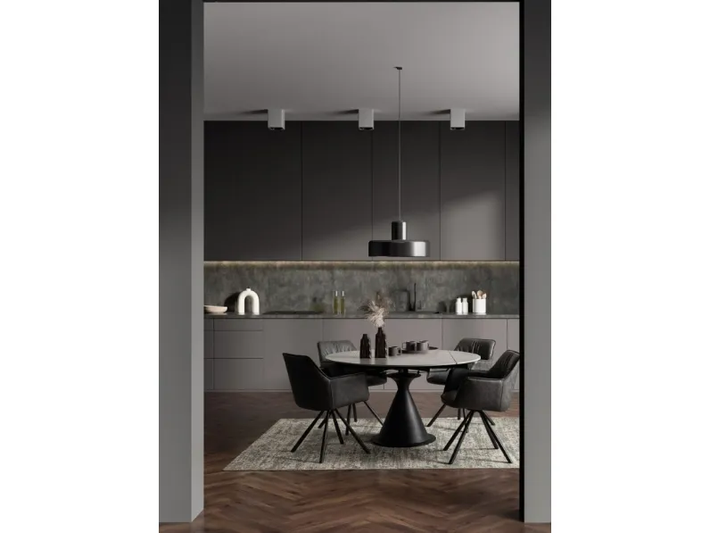 Sedia Breval in ecopelle di Bizzotto