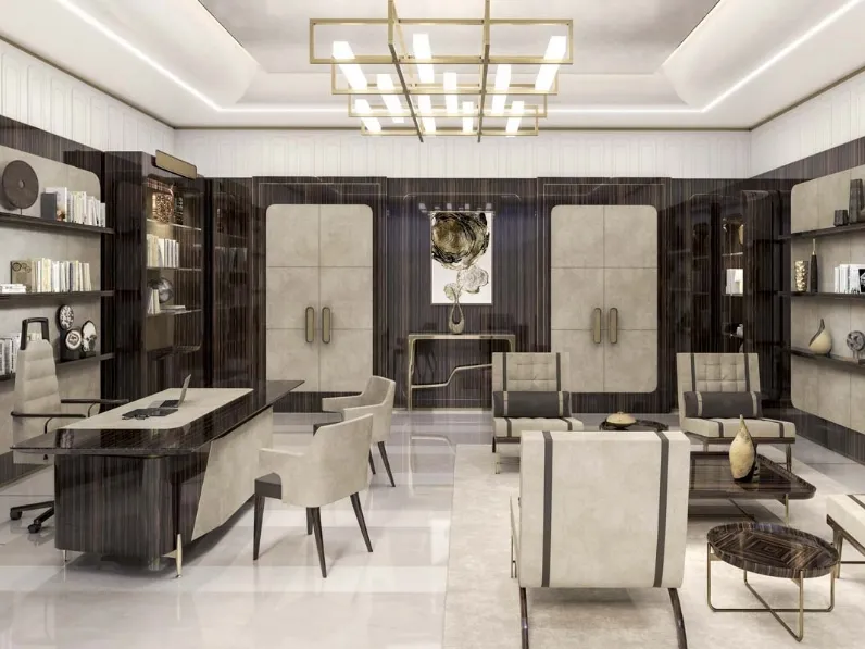 Sedia di design in pelle Sofia di Busatto