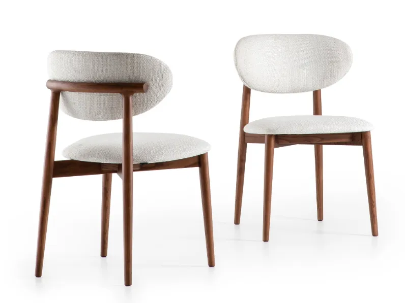 Sedia Camilla in tessuto imbottito di Pacini e Cappellini