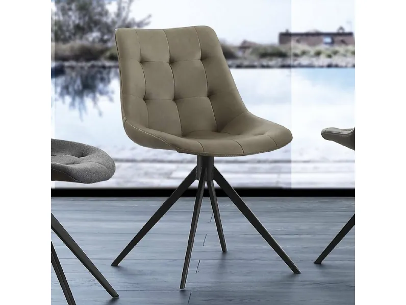 Sedia Carnaby Classic in eco nabuk di La Seggiola