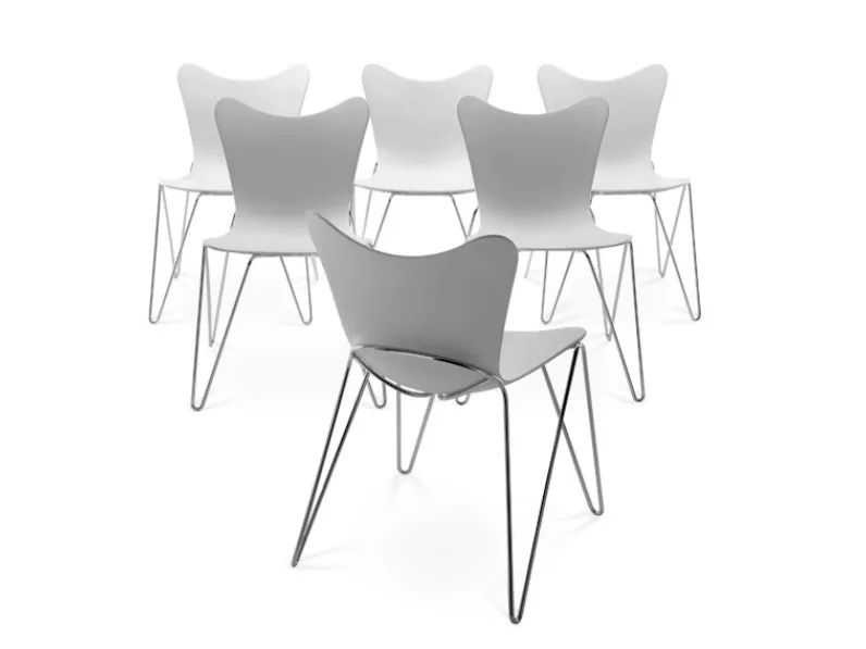 Sedia impilabile Trip di Casprini