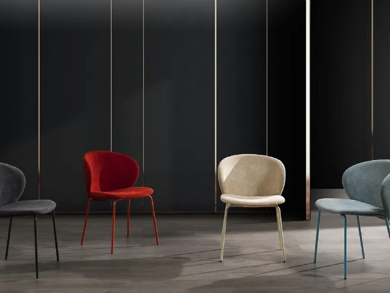 Sedia in tessuto Cassandra di MaxHome