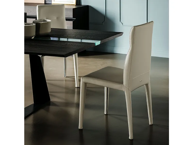 Sedia in ecopelle Agatha Flex di Cattelan Italia