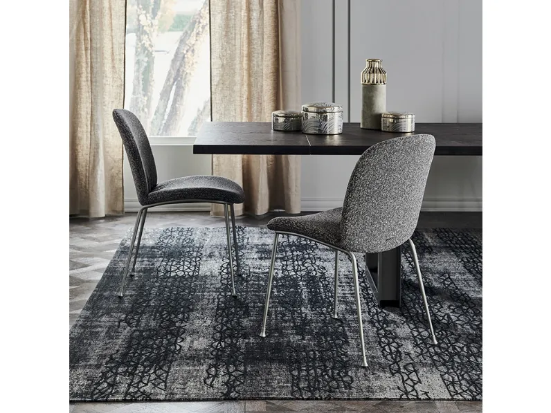Sedia in tessuto con struttura in metallo Tina di Cattelan Italia