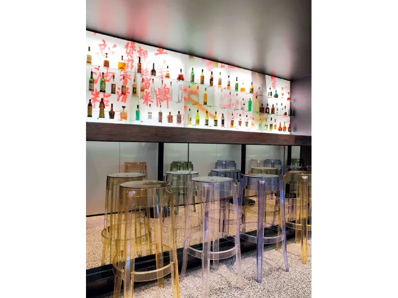 Sgabello Charles Ghost Stool di Kartell