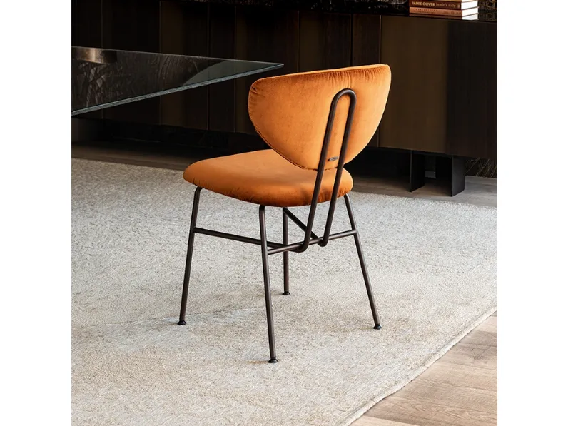 Sedia Chloe in velluto di Cattelan Italia