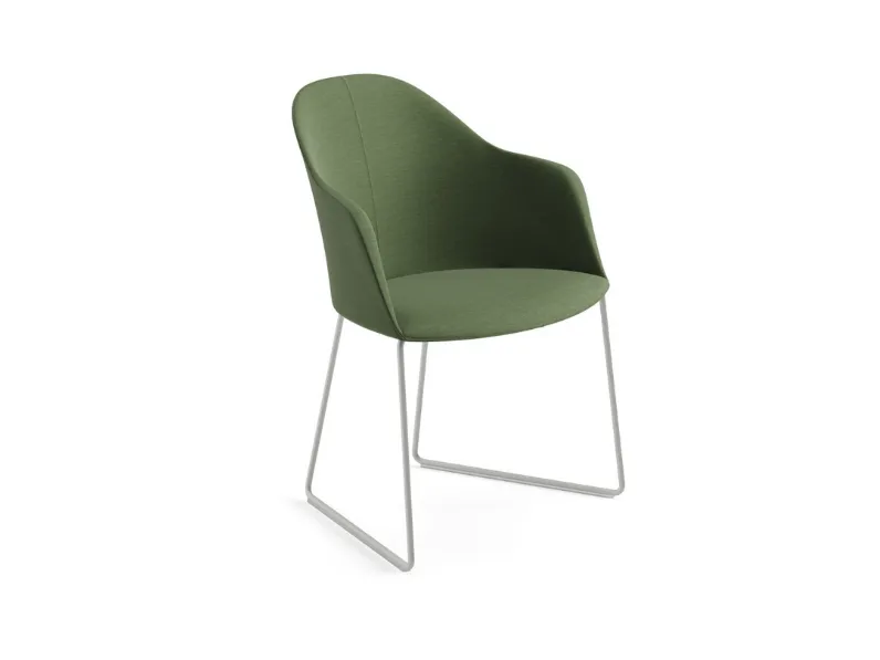 Sedia Cila in tessuto di Arper