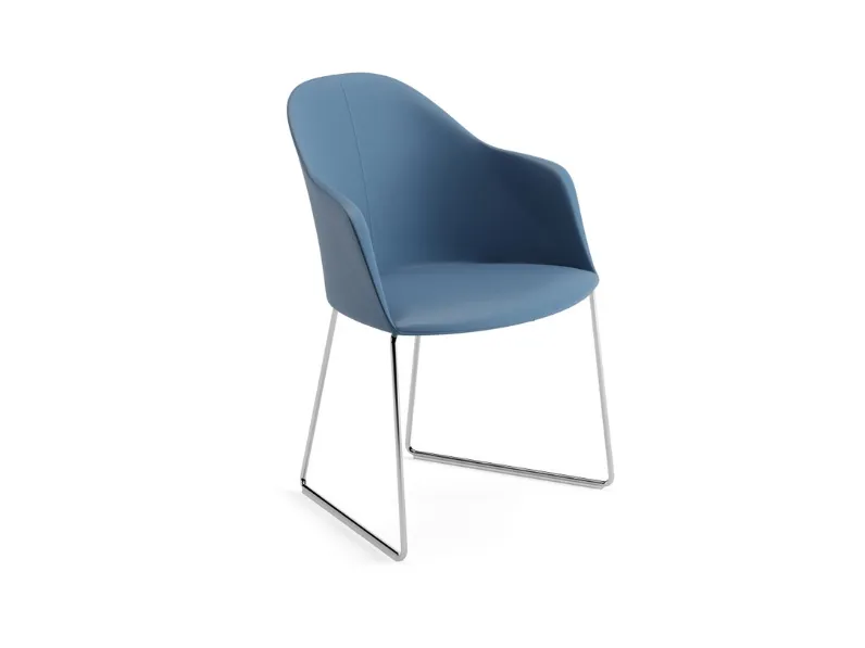 Sedia Cila in tessuto di Arper