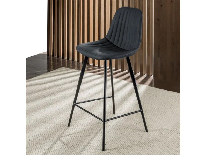 Sgabello Cinquecento Stool 4 gambe 80 di La Seggiola