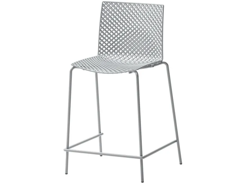 Sgabello City in tecnopolimero con struttura in metallo di Veneta Cucine