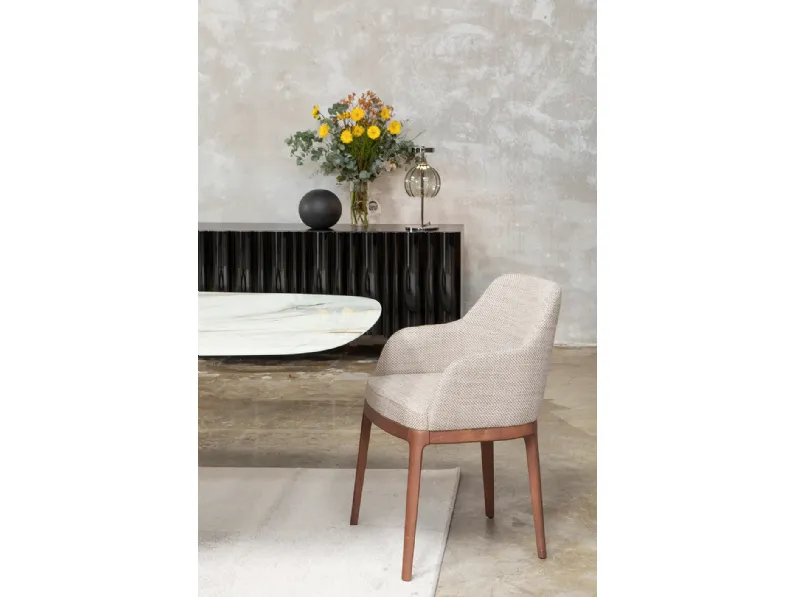 Sedia con e senza braccioli Cleo di Tonin Casa