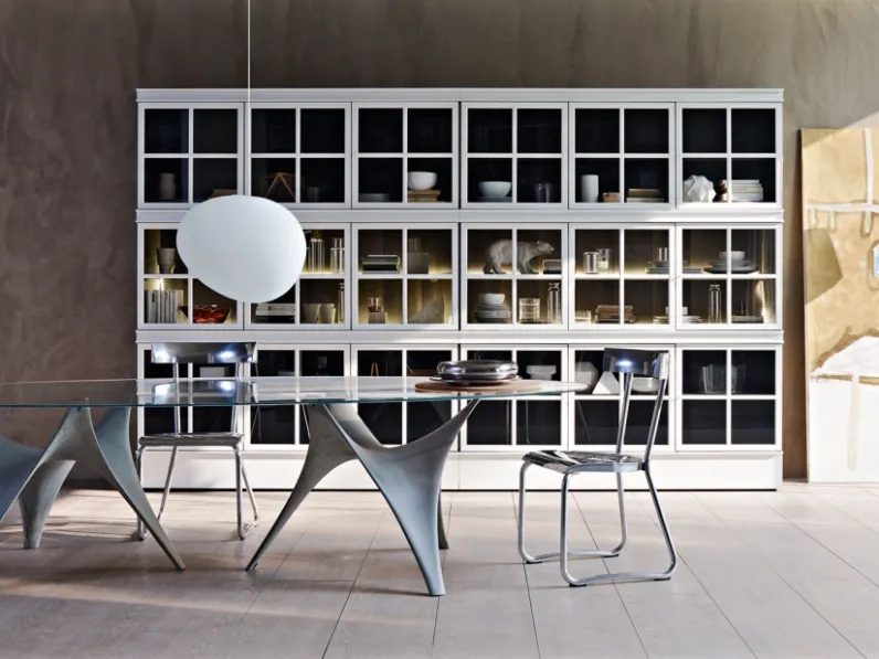 Sedia di design D-235-1 in alluminio di Molteni & C