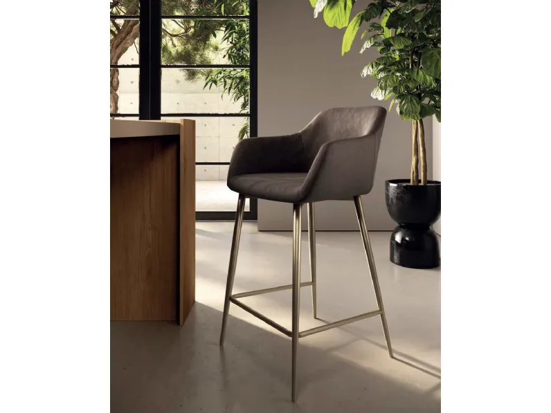 Sgabello in nappa Cecilia de Di Lazzaro